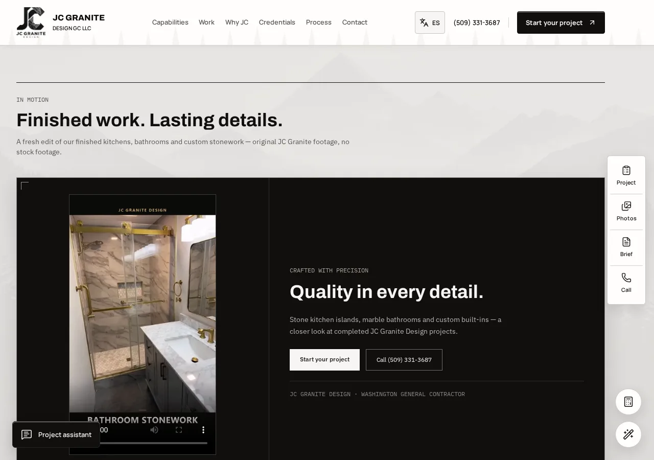 Trabajos terminados de JC Granite Design